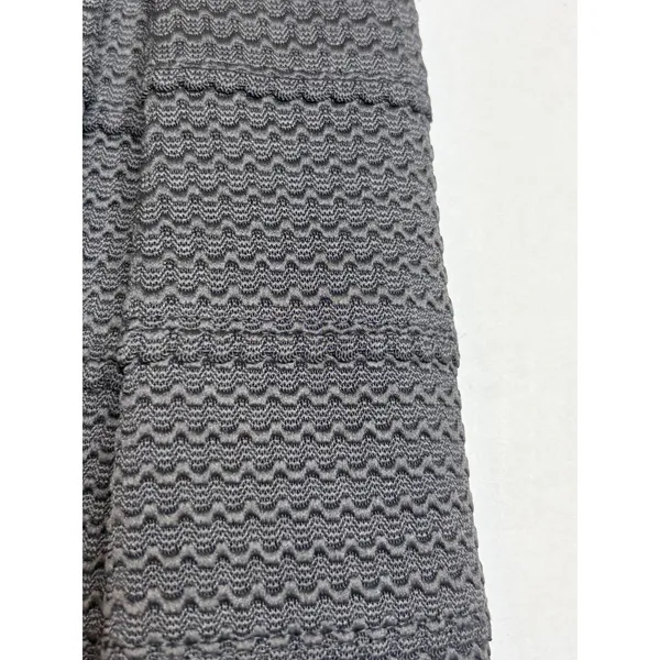 Xhilaration Skater Skirt Womens XS Black Textured Knit Box Pleat Mini Flare‎ - Image 5
