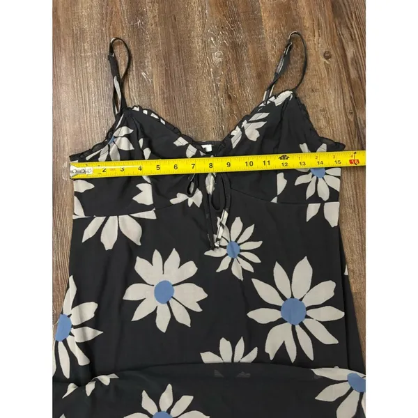 American Eagle AE Floral Daisy Mesh Midi Slip Dress Large Preppy Spring Summer - Image 4
