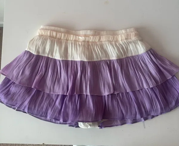 Purple and Cream Skirt - Image 3