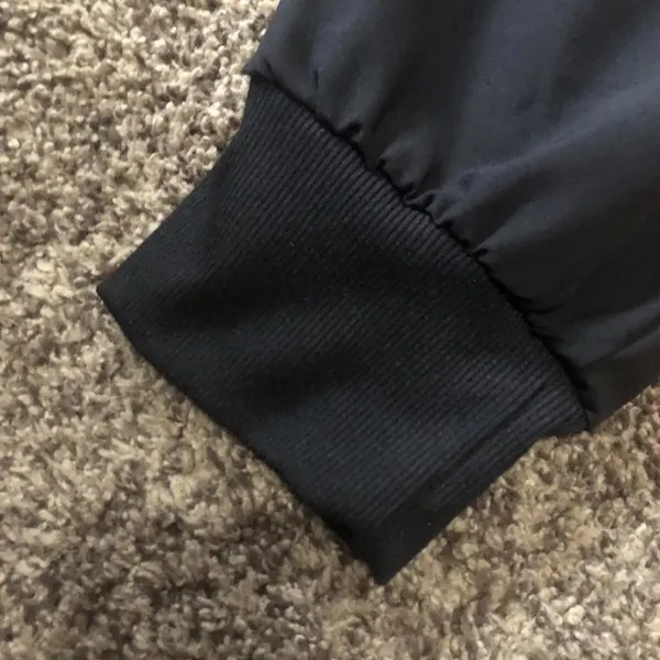 ScrubAid Tapered Fit 4 Way Stretch Bottoms Size Large 14/16 Black Joggers - Image 2