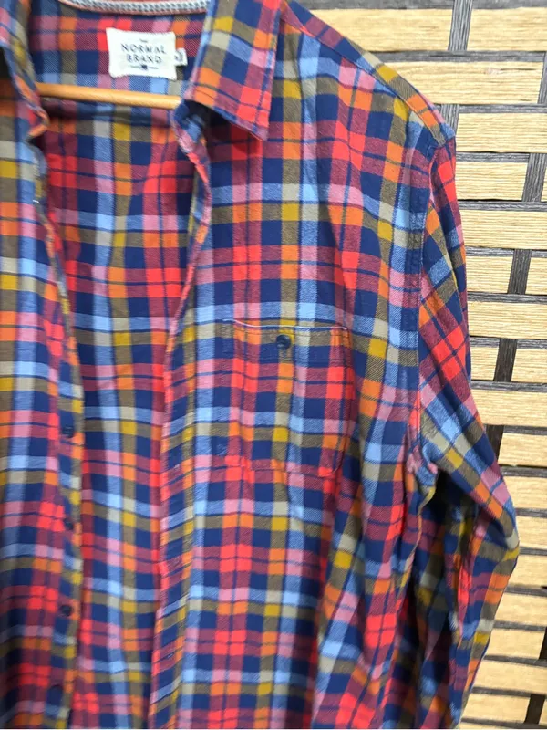 The normal brand plaid flannel size medium - Image 3