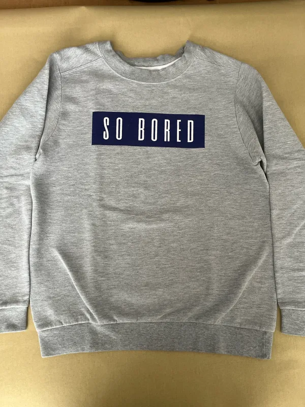 Gray “So Bored” Sweatshirt - Image 3
