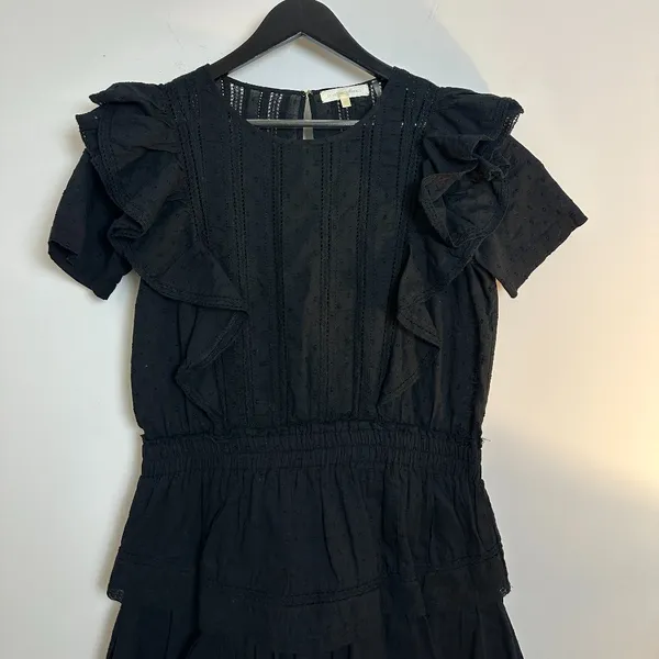 LOVESHACKFANCY Natasha Dress in Black Size X-Small - Image 4
