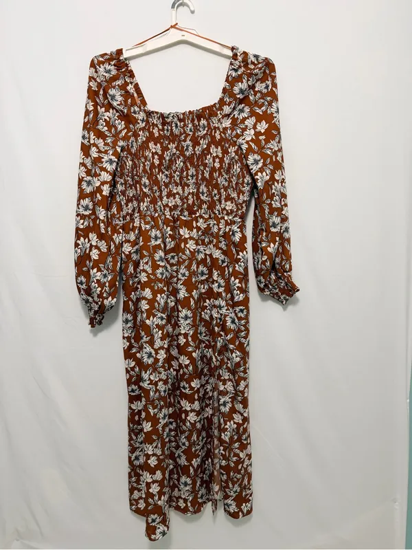 La Ligne x Target Floral Smocked Bodice Midi Dress XL - Image 2