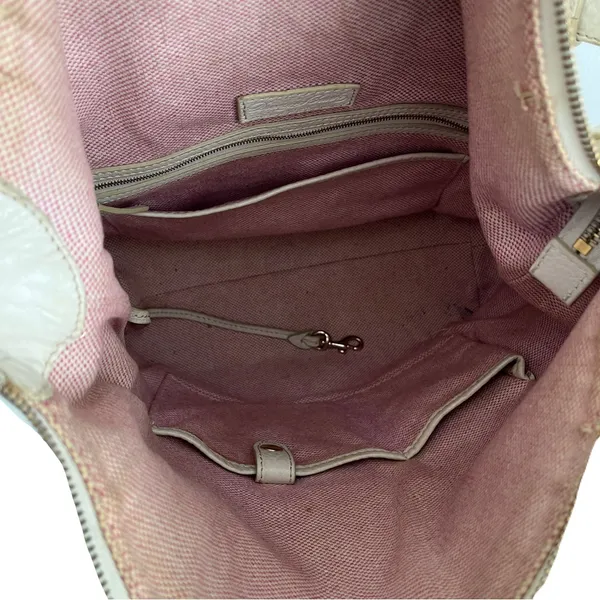 Dooney & Bourke Ivory Pebbled Leather ‘Dillen Large Pocket’ Hobo Shoulder Bag - Image 7