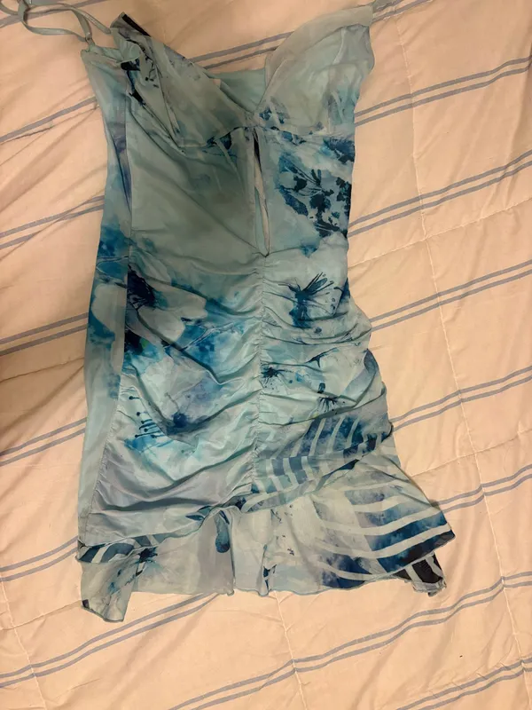Tiger Mist Dress Mini Blue - Image 3
