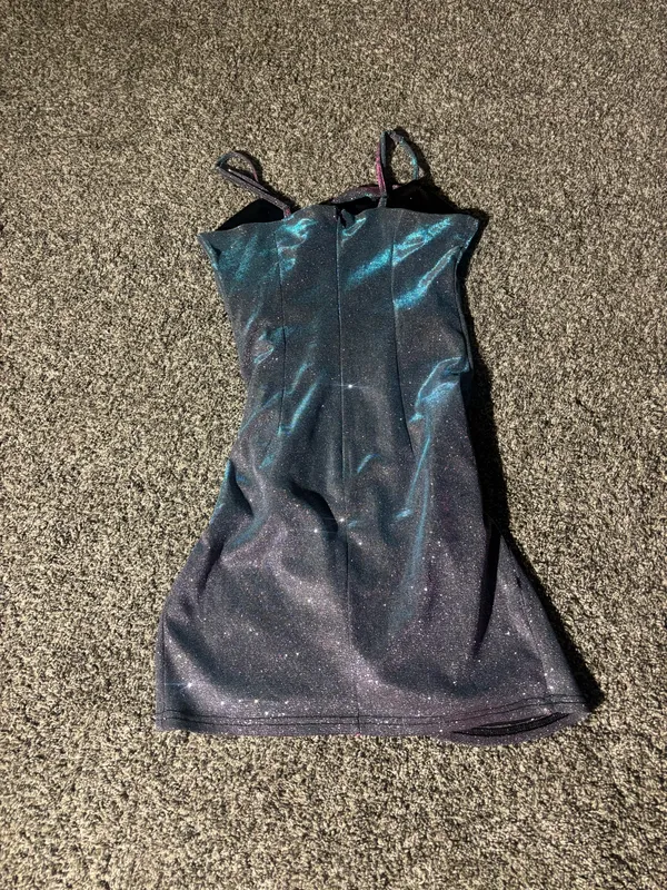 Cider Sparkly Dress Blue - Image 3