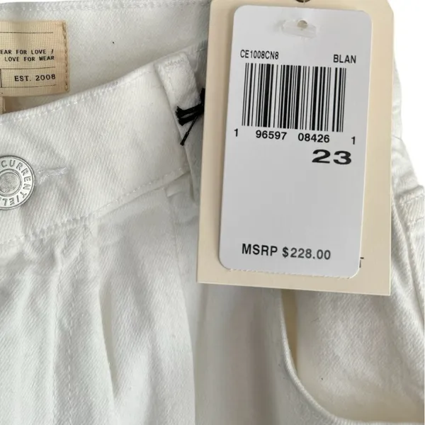 Current/Elliott Arroyo Jean Straight Leg White 23‎ - Image 7