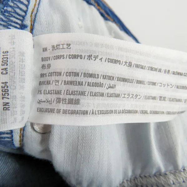 Abercrombie & Fitch The 90's Straight Ultra High Rise Jeans Ripped Knee Size 29 - Image 9