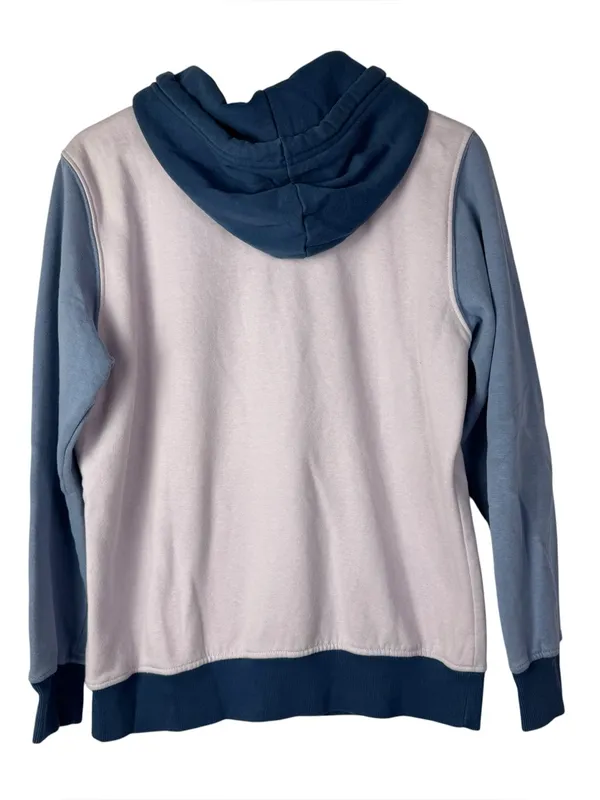The North Face Pink & Blue Colorblock Pullover Hoodie Sweatshirt M - Image 3