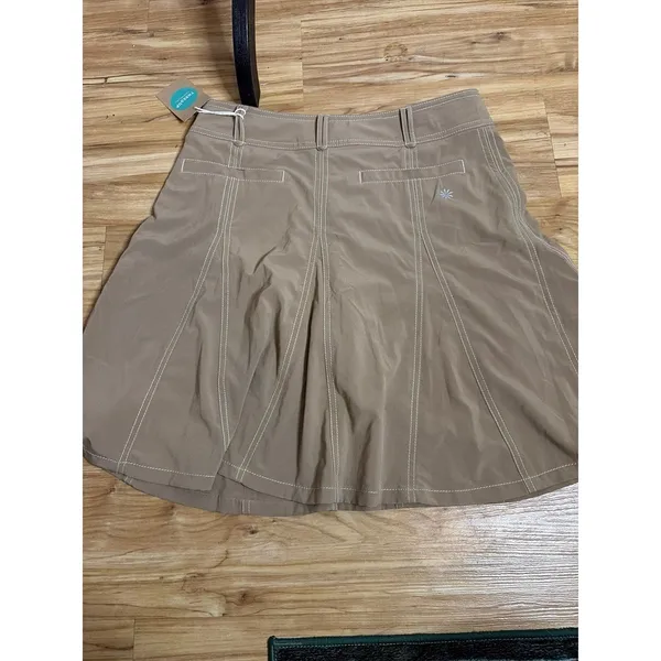 tan Athleta Whatever active skort with front seam detailing - Image 5