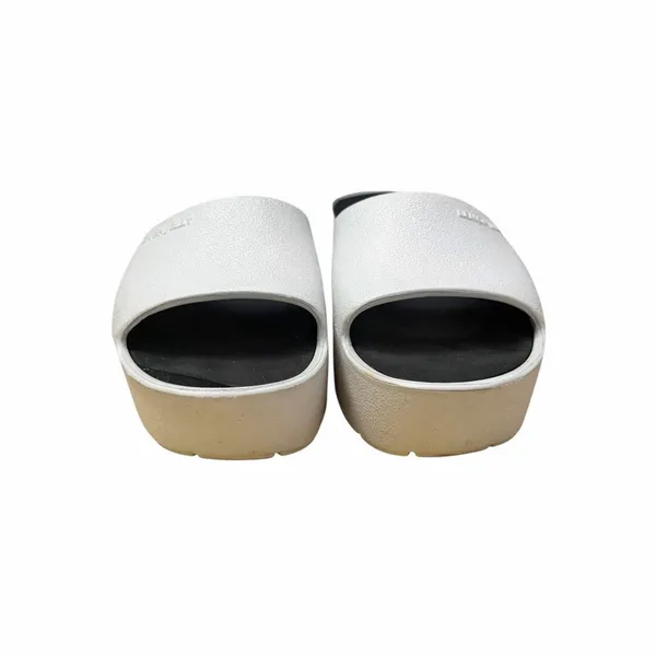 Lemon Jelly EU 37 US 6.5-7 Platform Sandals Slides White Lightweight Vacation - Image 3