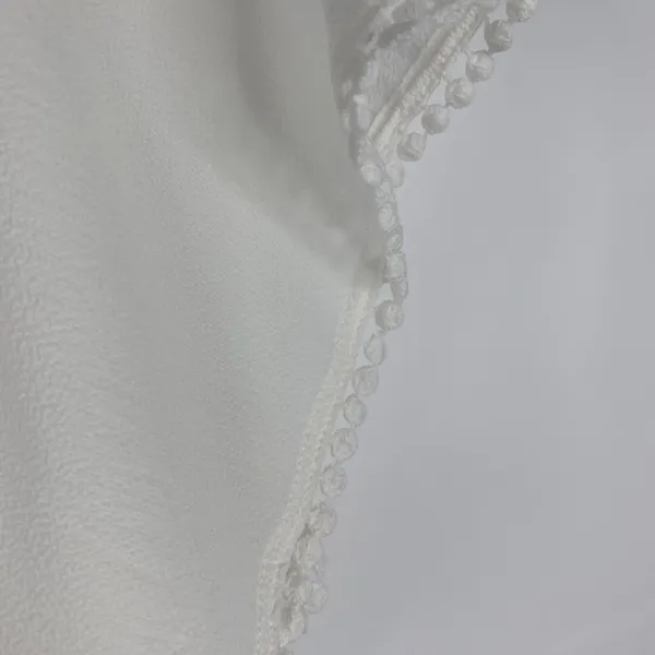 Anthropologie Meadow Rue XS Top Sheer Lace Blouse Short Sleeve Oversized Preppy - Image 5