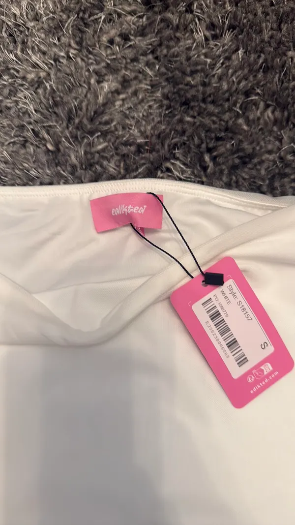 White Edikted Mini Skirt - Image 2