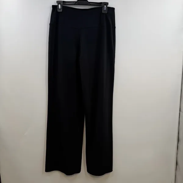 SPANX Go With The Flow Pants M Black High Rise Wide Leg Pull On Stretch - Image 3