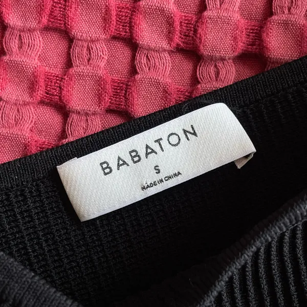 Aritzia Babaton Black Knit Cropped Cami Tank Top Women’s Size S Stretch - Image 5