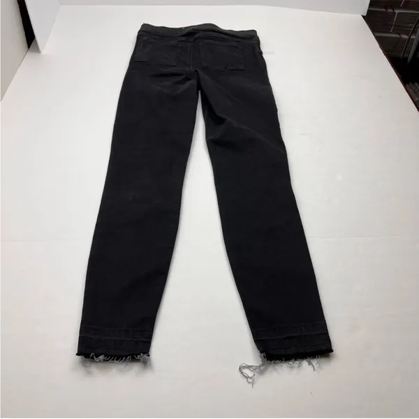Spanx Distressed Jegging‎ Womens Size XS Black Pull On Raw Hem Slimming Skinny - Image 11