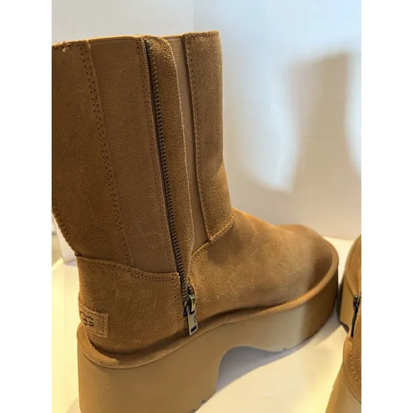 New Ugg Womens Classic Twin Seam Heights Chestnut Platform Boots 1158313 SZ 9 - Image 6