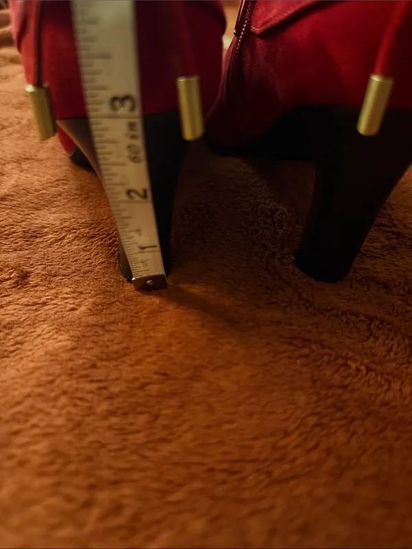 Coach Red Suede Ankle Booties - Image 3