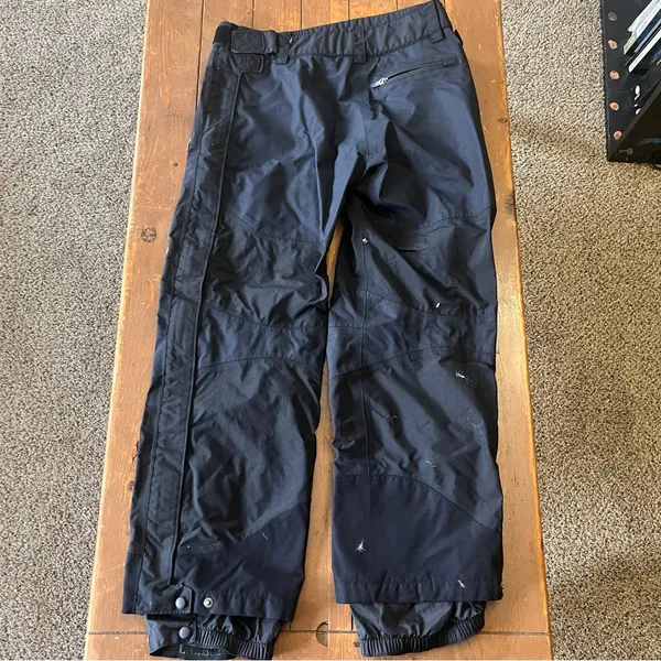 LL Bean Womens Black Gore-Tex Nylon Shell Snow Ski Pants - Image 2
