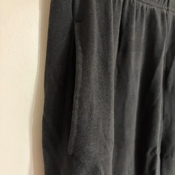 Pink Victoria's Secret Black Love Pink Graphic Cropped Jogger Sweatpants Medium - Image 11