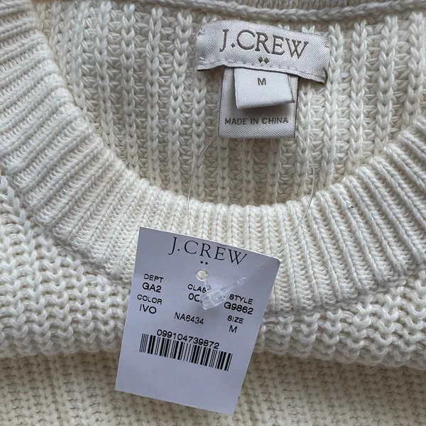 J.Crew cream sleeveless knit sweater tank NEW coastal timeless minimalist - Image 5
