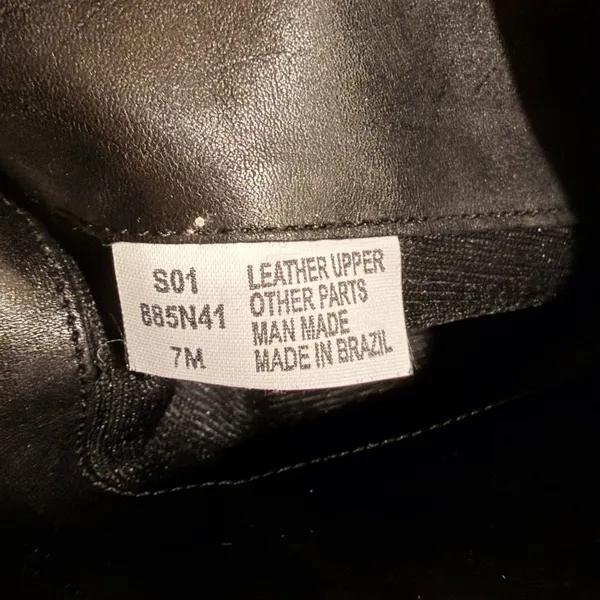 Naturalizer Vintage leather boots, pull on, black, square toe box and heel, sz 7 - Image 12