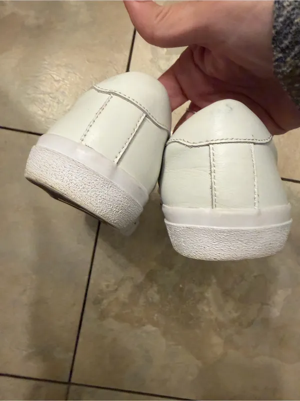 Madewell White Leather Low-Top Sneakers - Image 3
