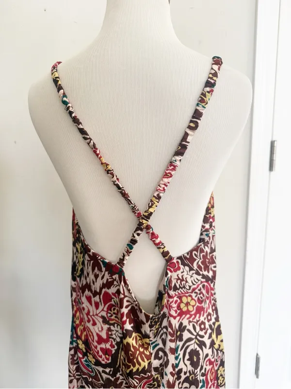 Zara Floral Paisley Maxi Dress Size Medium - Image 5