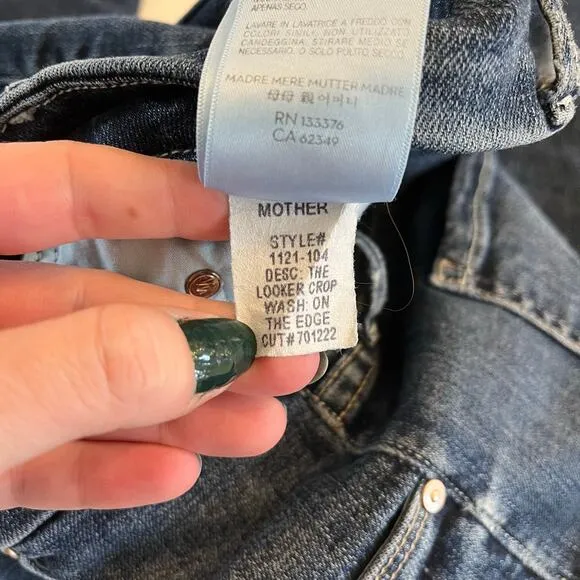 Mother Denim The Looker Crop Jeans in On the‎ Edge Size 25 - Image 10