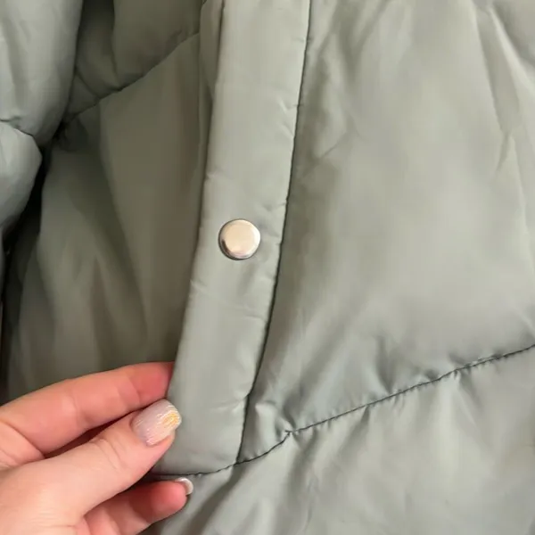 ✨Maralyn & Me Juniors' Cropped Puffer Teal Sz XL Coat✨ - Image 9
