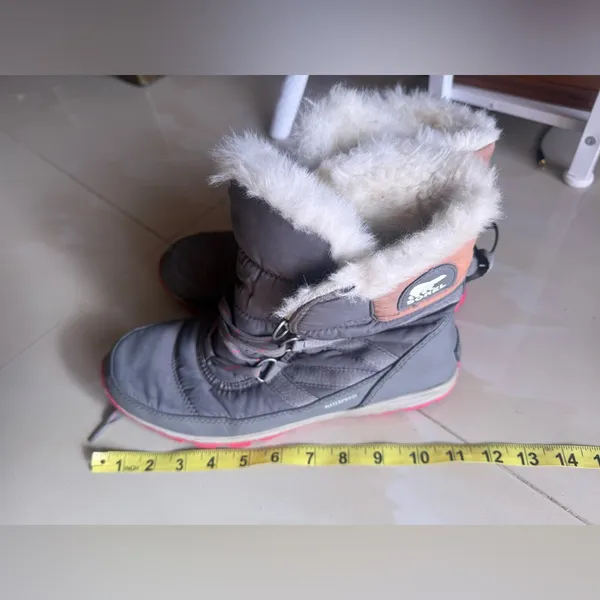Sorel Whitney II Pink Grey Snow Water Proof Outdoor Hiking Rain Boots Size 10 - Image 7