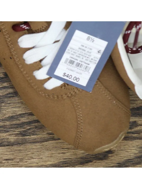 NWT Universal Thread JoJo Sneakers Low Top Double Lace 94462316 Brown 8.5M - Image 8