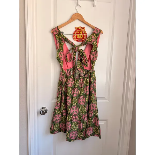 House of Harlow 1960 Bohemian Halter Top‎ Linen Mini Dress Zimmerman Core - Image 2