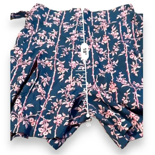 Free People Poolside Navy Blue & Pink Floral 3 Piece Set Sz‎ L - Image 16