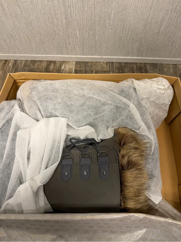 Project Cloud Women's Fur-Trim Leather Waterproof Winter Boots - Gray Size 9 - Image 13