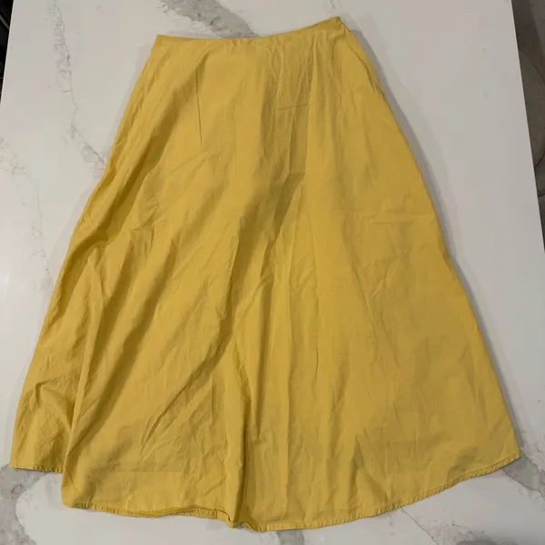 Free People Diggin This Skort High Rise Shorts Midi Skirt Women’s Small Yellow - Image 12