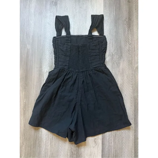 Abercrombie & Fitch Emerson Romper Black Pleated NEW Petite XS - Image 7
