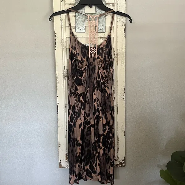 Lani California Leopard Print Dress Size M - Image 2