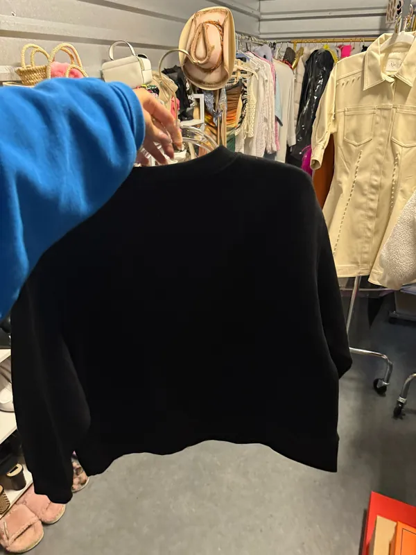 Black embellished crew neck - Image 3