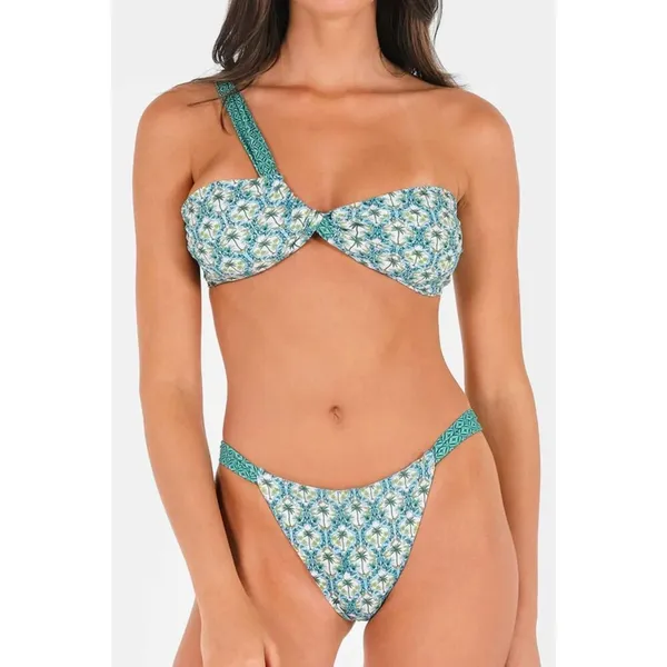 Blackbough Swim Palmera Giana Ruched Cheeky Bikini Bottom Size M NWOT High Leg - Image 3