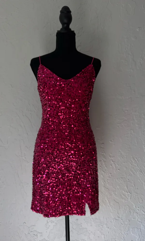 Francesca’s pink sequin dress  - Image 3