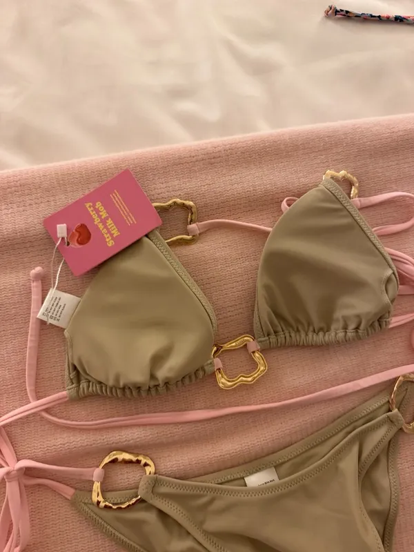 NWT NEVER WORN Strawberry Milk Mob Safari Bikini Set Medium Top Medium Bottoms - Image 8