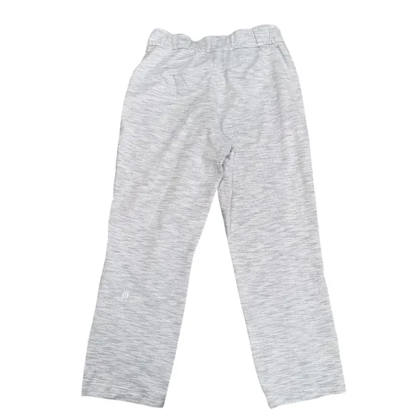 Lululemon On the Fly Pants Women 4 White Grey Excellent Straight Leg Space Dye - Image 2