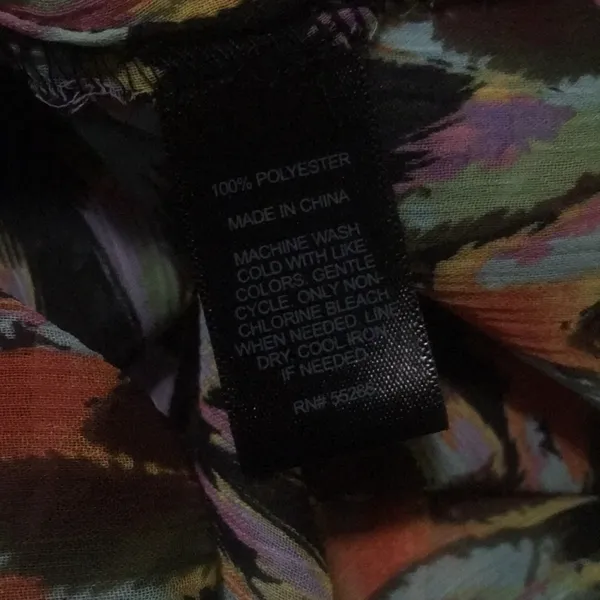 4/$25 Express Flowy Tie front chiffon top - Image 5