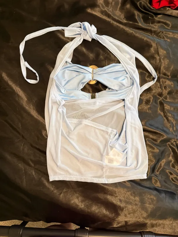 Shein Halter Backless Tie Top - Image 2