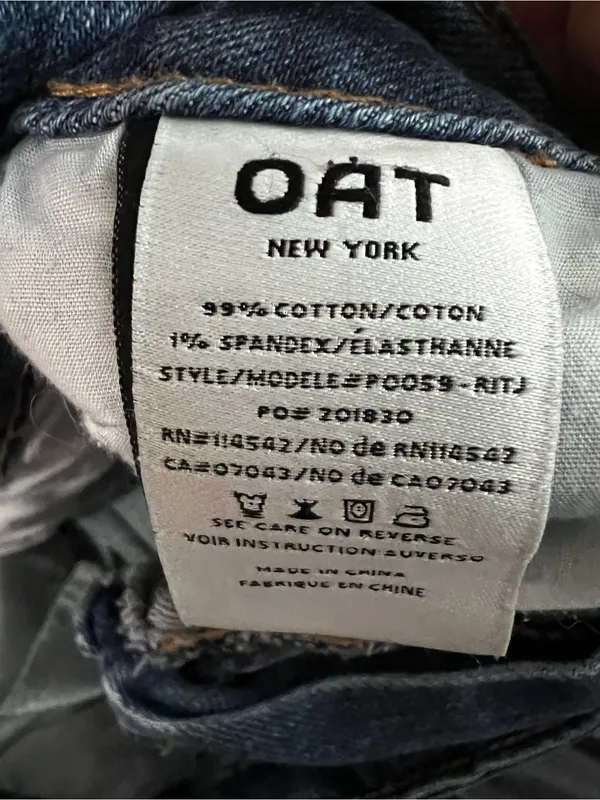 OAT New York High Rise Bootcut Trouser Denim Jeans - Image 12