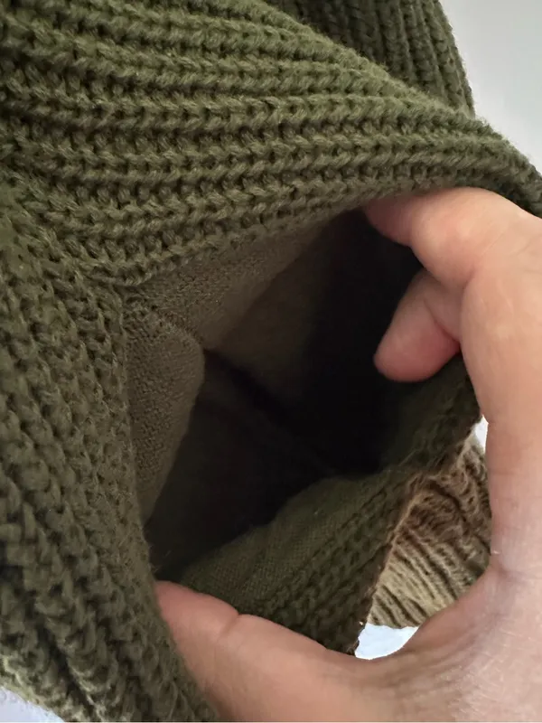 Universal Threads Olive Green Textured Knit Open-Front Cardigan XL - Image 7