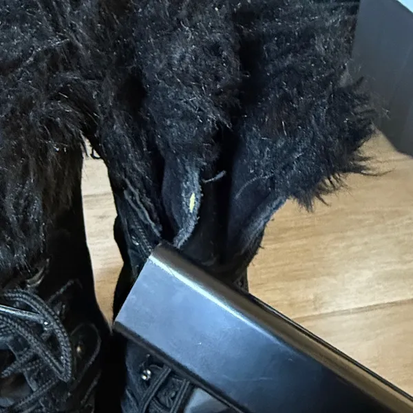 Khombu Nordic 2 women's black suede leather winter snow boots size 7M‎ - Image 5
