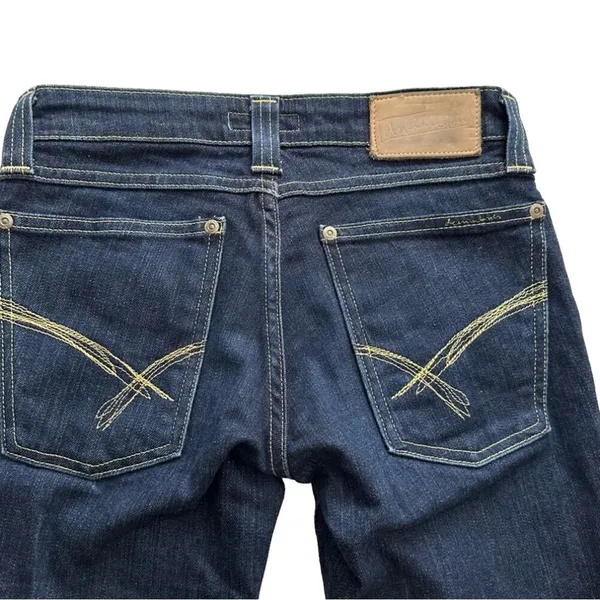 Devinbirds by Nudie Dark Wash Low Rise Birds Bootcut Dry Denim Jeans Size 27 - Image 10